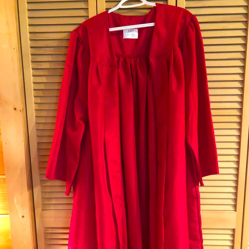Red Graduation Gown